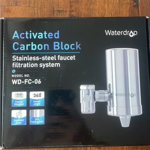 New in box Waterdrop Stainless steel faucet water filtration system